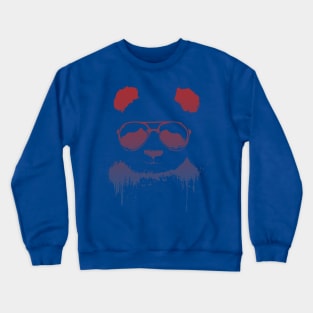 panda wearing glasses 2 Crewneck Sweatshirt